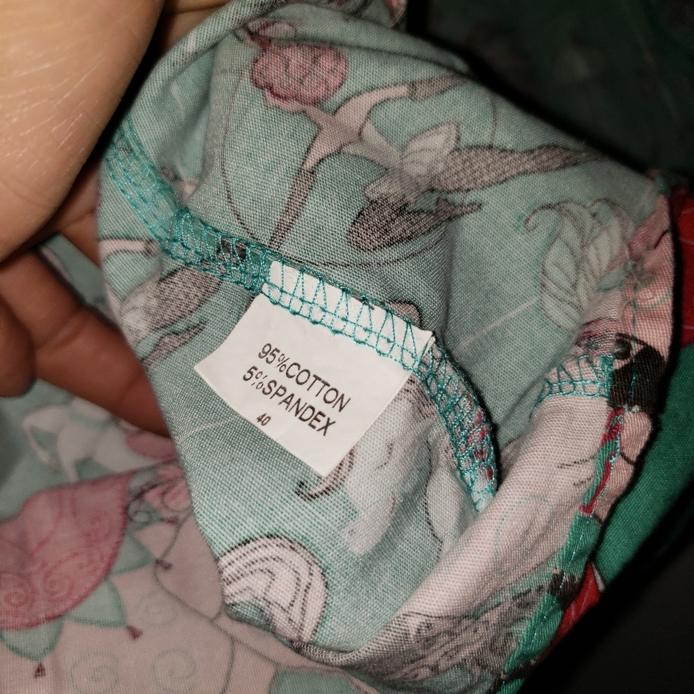 Turquoise & Pink- •Handmade• | Retro Pleated Skirt - Picture 2 of 8
